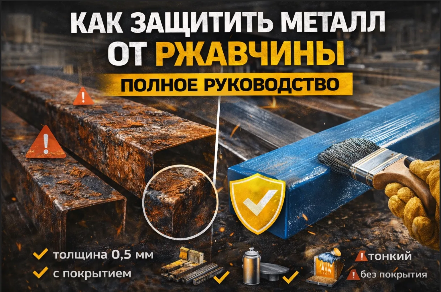 Как защитить металл от ржавчины