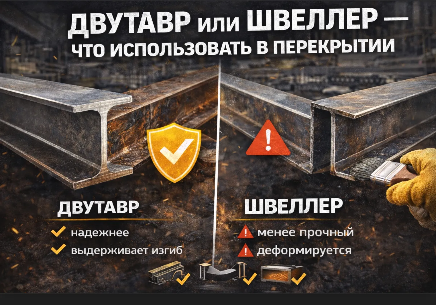 Двутавр или швеллер